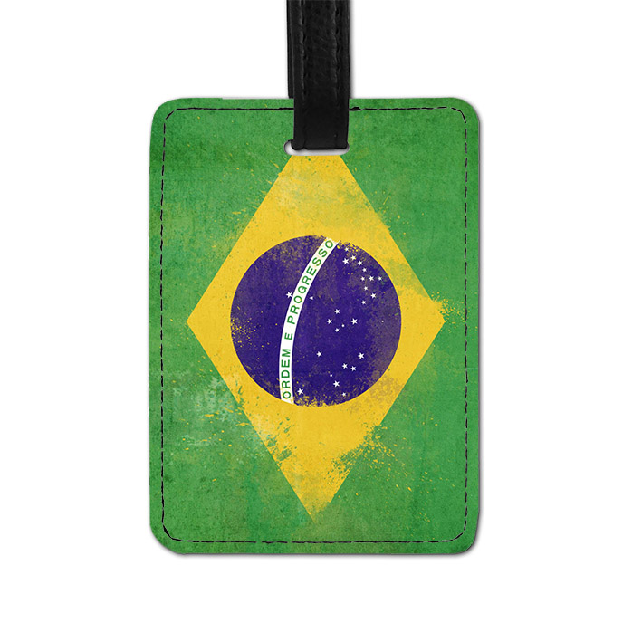 Brazilian Flag Luggage Tag