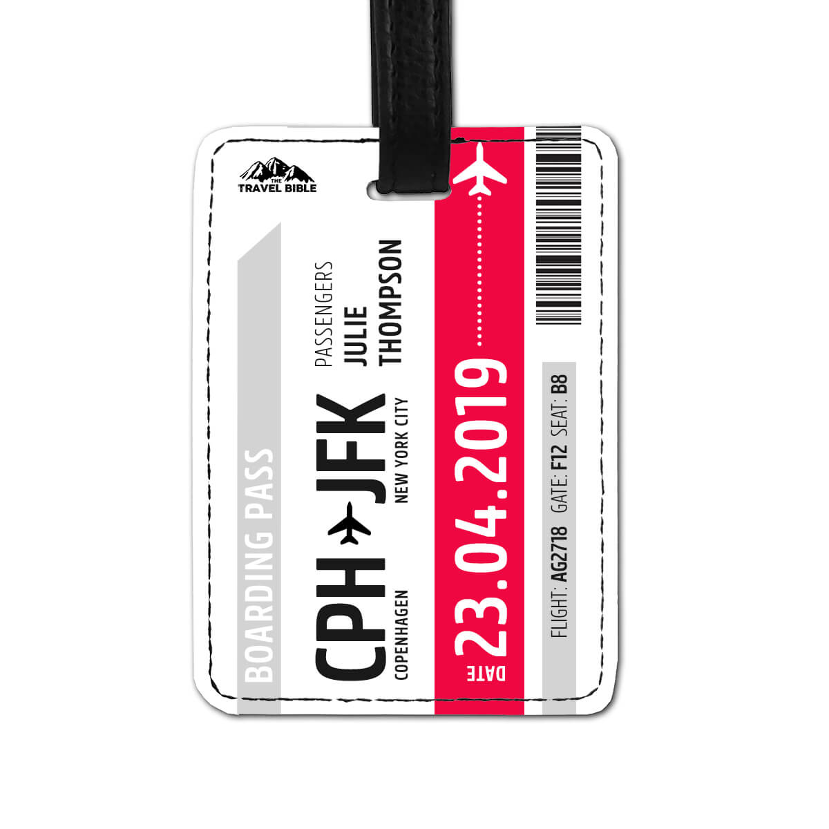 Custom Boarding Pass Luggage Tag