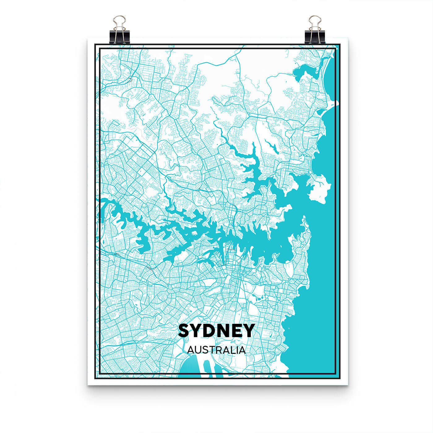 Custom City Street Map Poster