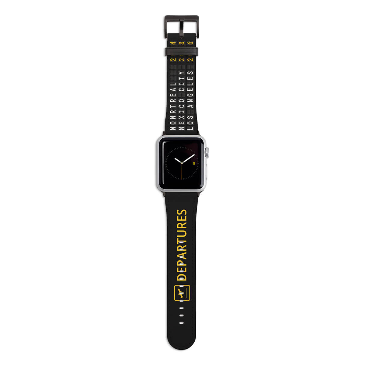 Custom Departure Board Apple Watch Strap