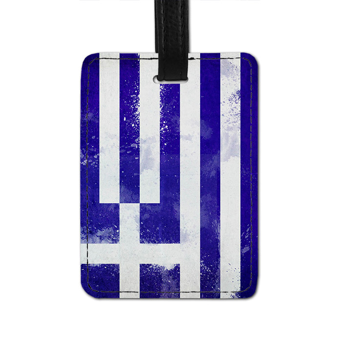 Greece Flag Luggage Tag