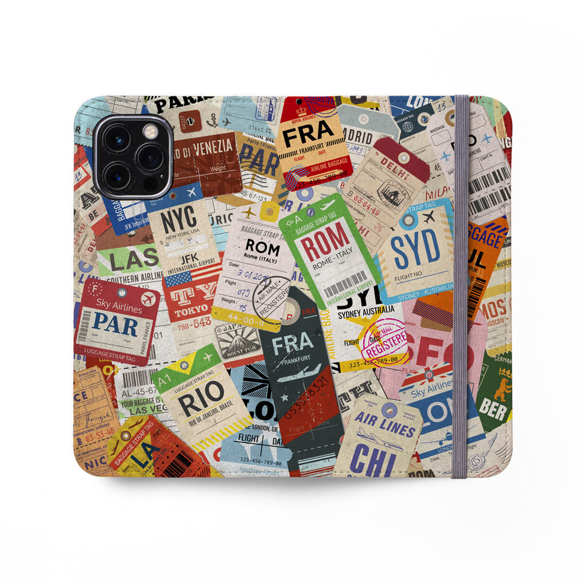 Luggage Tags Foldable Phone Case